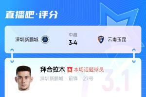 拳击染红！拜合拉木仅获3.1分：国足比赛可别这样 拳击里最会踢球